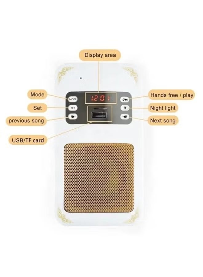 Bluetooth Quran Speaker White - Image 4